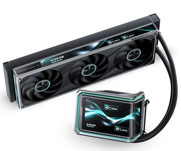 乔思伯推出TX-360CG AIO水冷:冷头、风扇都配显示屏