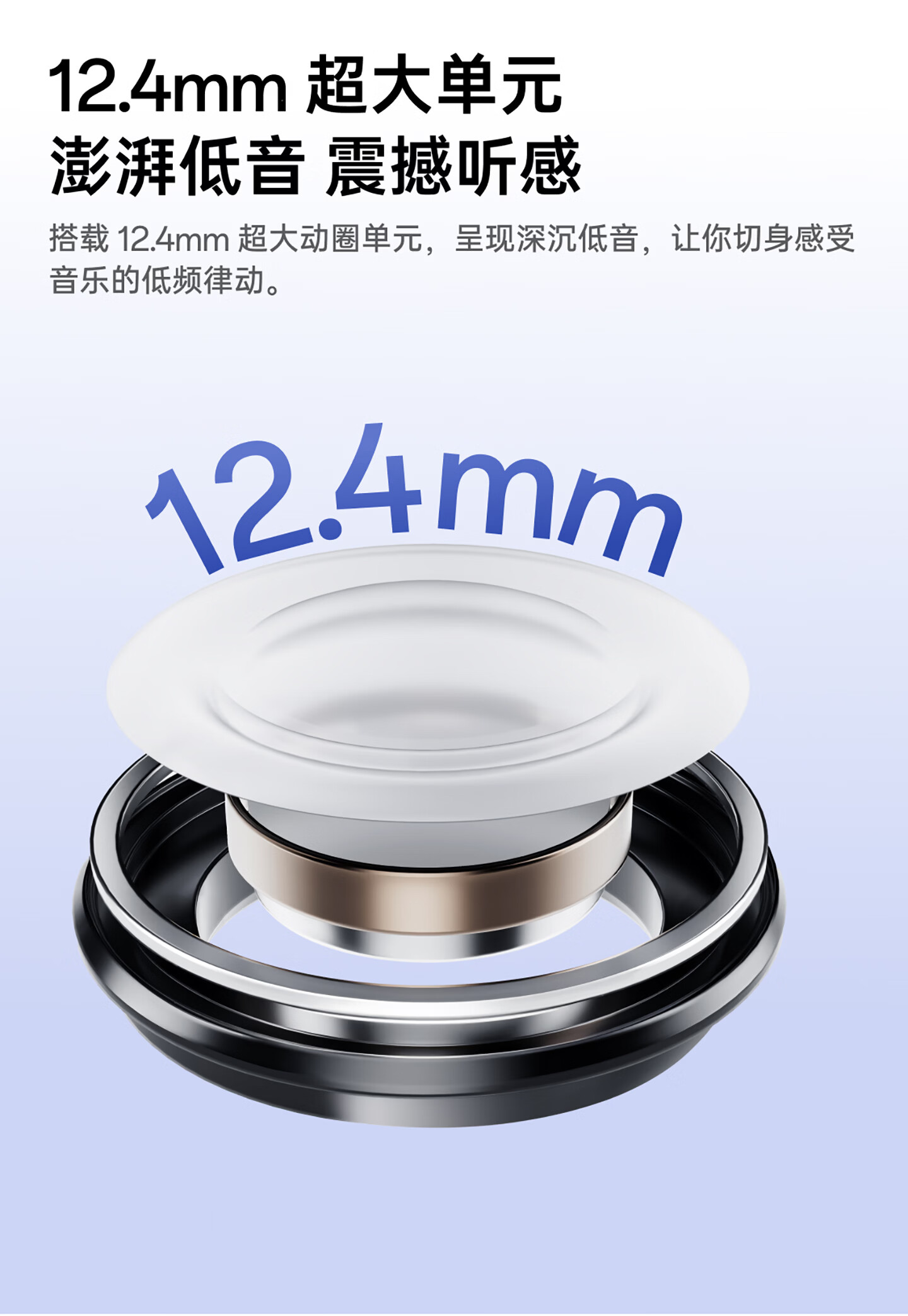 12.4mm超大动圈