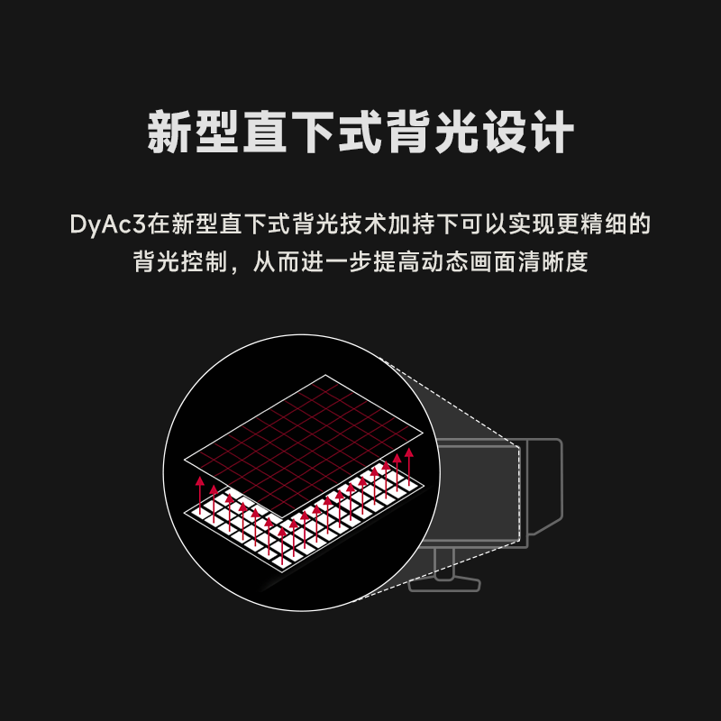 新型直下式背光设计