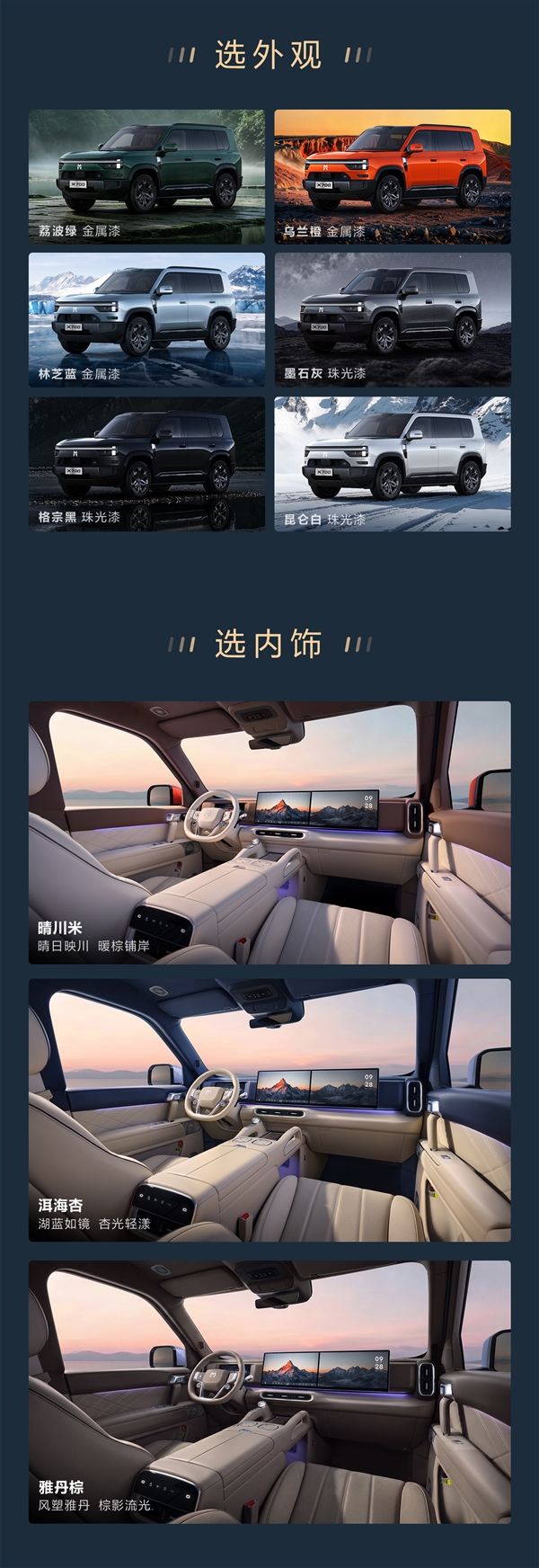 20.98万标配华为智驾 一图看懂东风猛士X700如何选