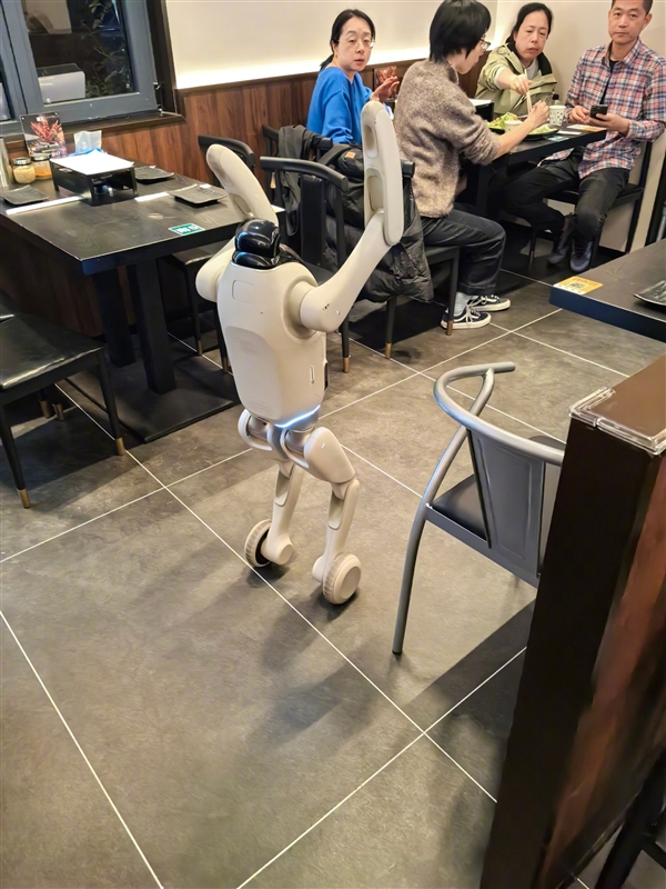 韩路烤串店入职2个机器人员工:会跳舞还会哄娃