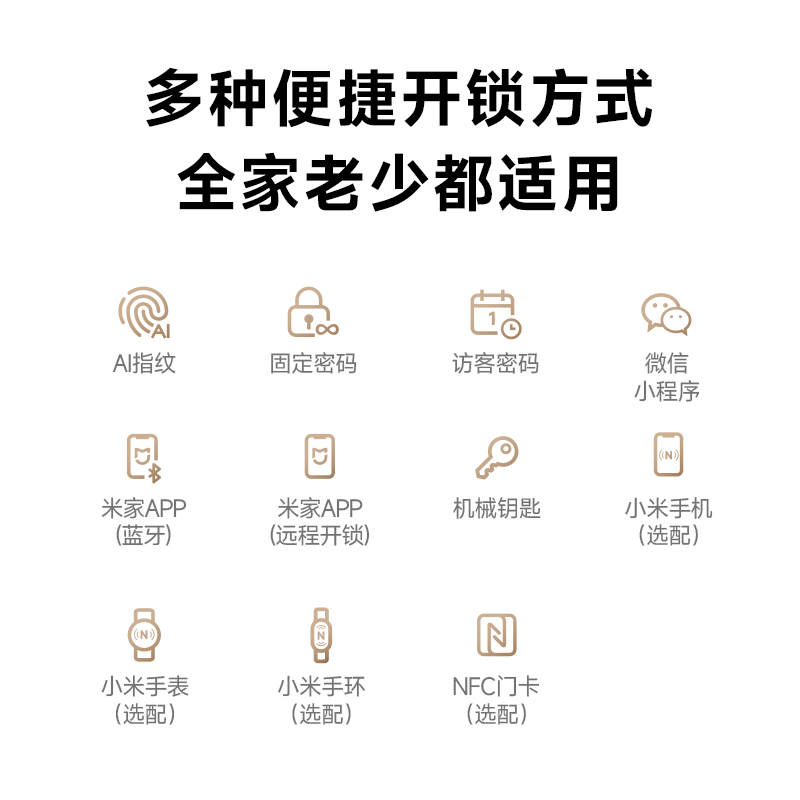 多种开锁方式