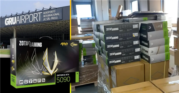 价值超300万！两托盘RTX 5090在机场不翼而飞