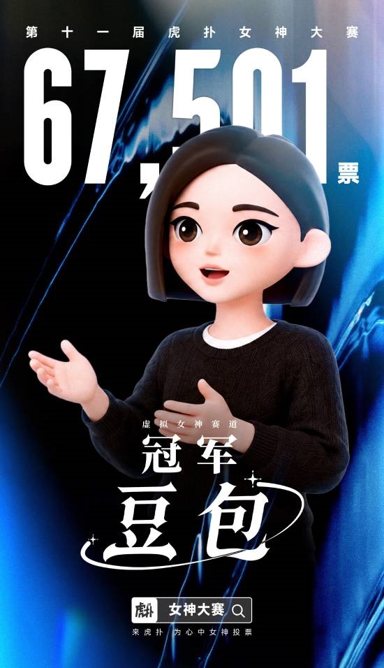 虎扑女神大赛收官!田曦薇、豆包双冠加冕