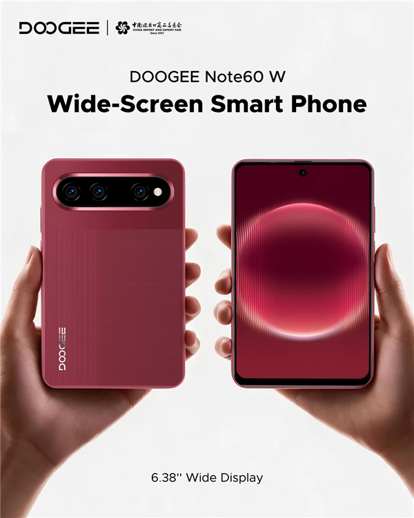 这外观太眼熟了！DOOGEE Note60 W阔直板亮相：撞脸华为Pura X View
